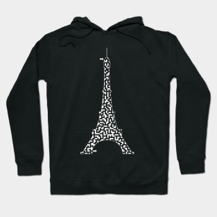 Eiffel Tower in Paris, France Maze & Labyrinth Hoodie